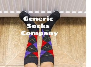 Triangle Plaid Socks, Generic Socks Company